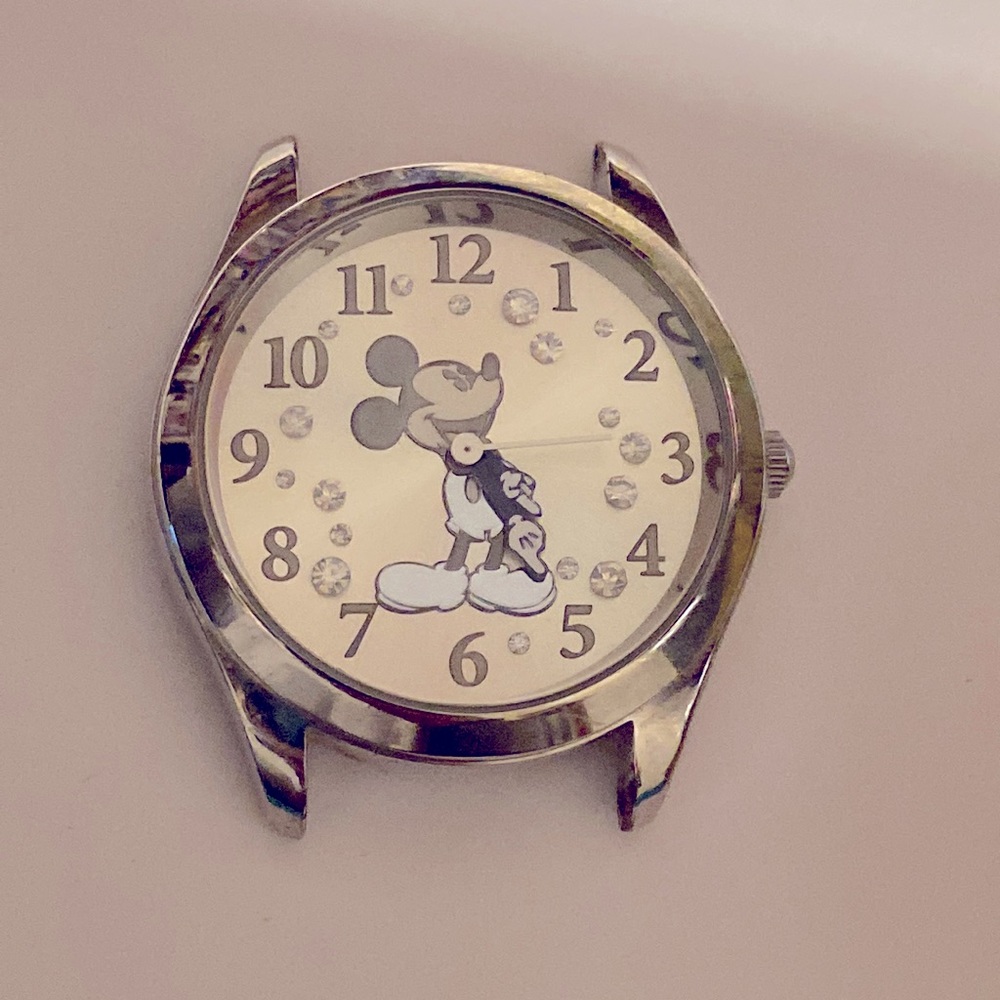 Disney Mickey Mouse watch no band needs battery untested